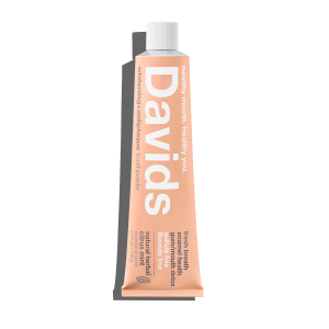 Davids fluoride free herbal citrus peppermint toothpaste