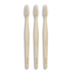 Davids premium bamboo toothbrush / adult soft / 3 pack