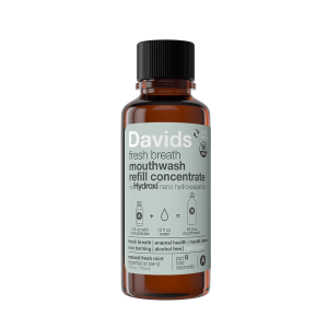 Davids Hydroxi™ fresh breath mouthwash / natural fresh mint / refill concentrate