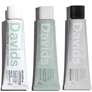 Davids travel size premium toothpaste / trial pack / 1.75 oz